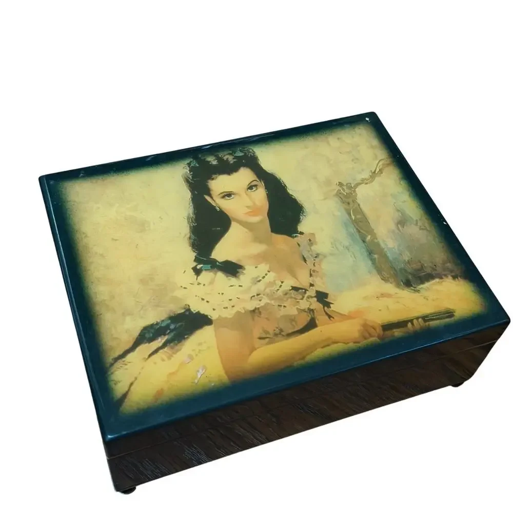 Vintage Jewelry Music Box Scarlett Gone With The Wind Numbered Limited Edition